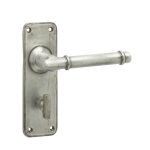 Antique Belfry Suite Lever on Back Plate