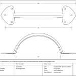 External Beeswax 8" Gothic D Handle