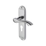 Heritage Brass - Algarve Door Handle on Plate