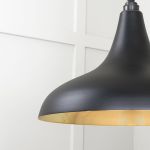 Smooth Brass Frankley Pendant in Elan Black