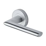 Heritage Brass - Admiralty Door Handle on Round Rose