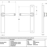 Avon Slimline Lever Espag. Latch Set