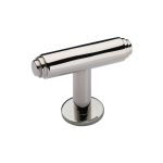 Heritage Brass - Stepped T-Bar Cabinet Knob with Rose