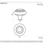 From The Anvil Ringed Cabinet Knob