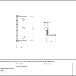 From The Anvil  2 ½" Stormproof Hinge 1951 (pair)