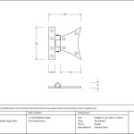 Anvil Half Butterfly Hinge (pair)