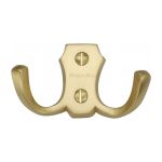 Heritage Brass - Double Coat Hook - V1062