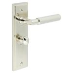 Burlington Piccadilly Knurled Door Handles On Back Plate with Turn & Release