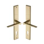 Heritage Brass - Gio LH Door Handle on Plate