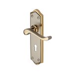 Heritage Brass - Buckingham Door Handle on Plate