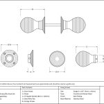 Anvil Heavy Beehive Mortice/Rim Knob Set