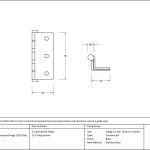 From The Anvil  2 ½" Stormproof Hinge 1951 (pair)