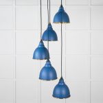 Hammered Brass Brindley Cluster Pendant in Upstream