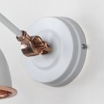 Smooth Copper Brindley Wall Light in Flock