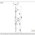 SS 45mm Backset linear 3 Point Door Lock