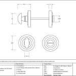 Anvil Round Thumbturn Set (Art Deco)