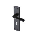M.Marcus - Black Iron Bridgnorth Door Handle on Plate