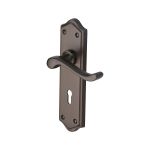 Heritage Brass - Buckingham Door Handle on Plate