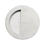 Heritage Brass - Round Half Moon Flush Pull