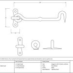 Anvil Forged Cabin Hook