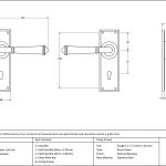 From The Anvil Regency Lever on Backplate Set