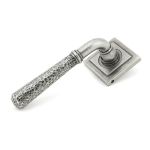 AnvilHammered Newbury Lever on Rose Set (Square)