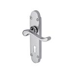 Heritage Brass - Savoy Door Handle on Plate