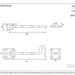 Anvil Cast Cabin Hook