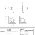 Anvil Round Thumbturn Set (Square)