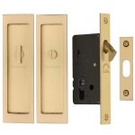 Heritage Brass - Flush Pull Privacy Set