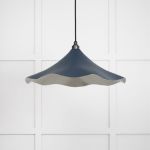 Smooth Nickel Flora Pendant in Dusk