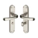 Heritage Brass - Luna Door Handle on Plate