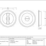 Anvil Art Deco Round Pull - Privacy Set