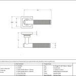 Anvil Brompton Lever on Rose Set (Square) - Unsprung