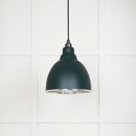 Hammered Nickel Brindley Pendant in Dingle