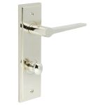 Burlington Knightsbridge Door Handles On Back Plate with Turn & Release