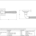 AnvilHammered Newbury Lever on Rose Set (Square) Unsprung