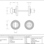 Anvil Round Thumbturn Set (Beehive)