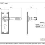 From The Anvil Reeded Lever on Backplate Set