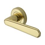 Heritage Brass - Century Door Handle on Round Rose