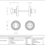Anvil Round Thumbturn Set (Beehive)