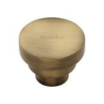Heritage Brass - Round Stepped Cabinet Knob