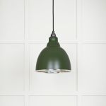 Hammered Nickel Brindley Pendant in Heath
