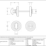 Anvil Round Thumbturn Set (Art Deco)