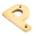 From the Anvil Polished Brass Letter