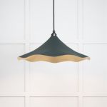 Smooth Brass Flora Pendant in Dingle