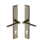 Heritage Brass - Gio LH Door Handle on Plate
