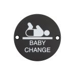 Stainless Steel Baby Change Symbol