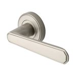 Heritage Brass - Century Door Handle on Round Rose