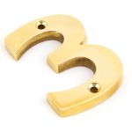 From The Anvil Polished Brass Numeral